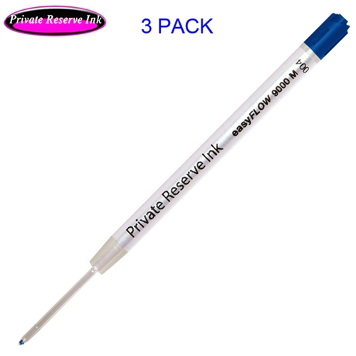 3 Pack - Private Reserve Ink Schmidt easyFLOW 9000 - Blue Ink