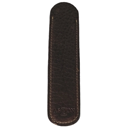 Leather Pen Slip – Brown Single