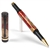 Classic Rollerball Pen - Red and Silver Burl End Cap