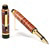 Cigar Rollerball Pen - Curly Koa, Pyinma with Maple Burl Inlays