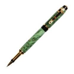 Cigar Rollerball Pen - Green Maple Burl
