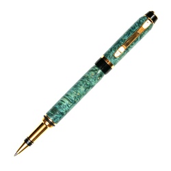 Cigar Rollerball Pen - Turquoise Box Elder
