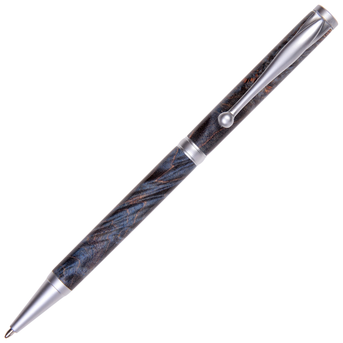 Slimline Twist Pen - Blue Maple Burl