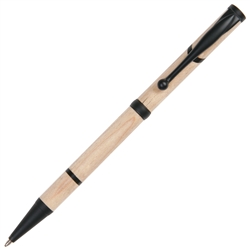 Slimline Twist Pen - Maple with Ebony Inlays