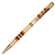 Slimline Twist Pen - Maple with Yellowheart, Red Heart and Ebony Inlays