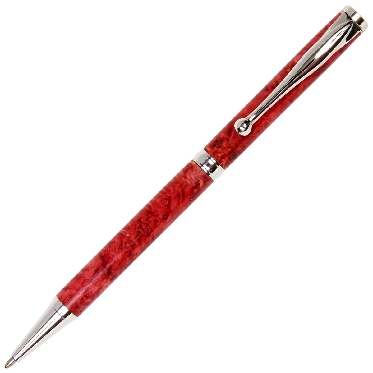 Slimline Twist Pen - Red Box Elder