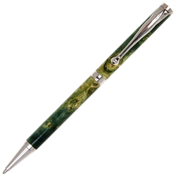Slimline Twist Pen - Green Maple Burl