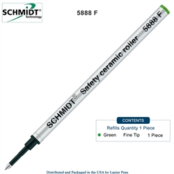 Schmidt 5888 Rollerball Metal Refill - Green Ink Fine