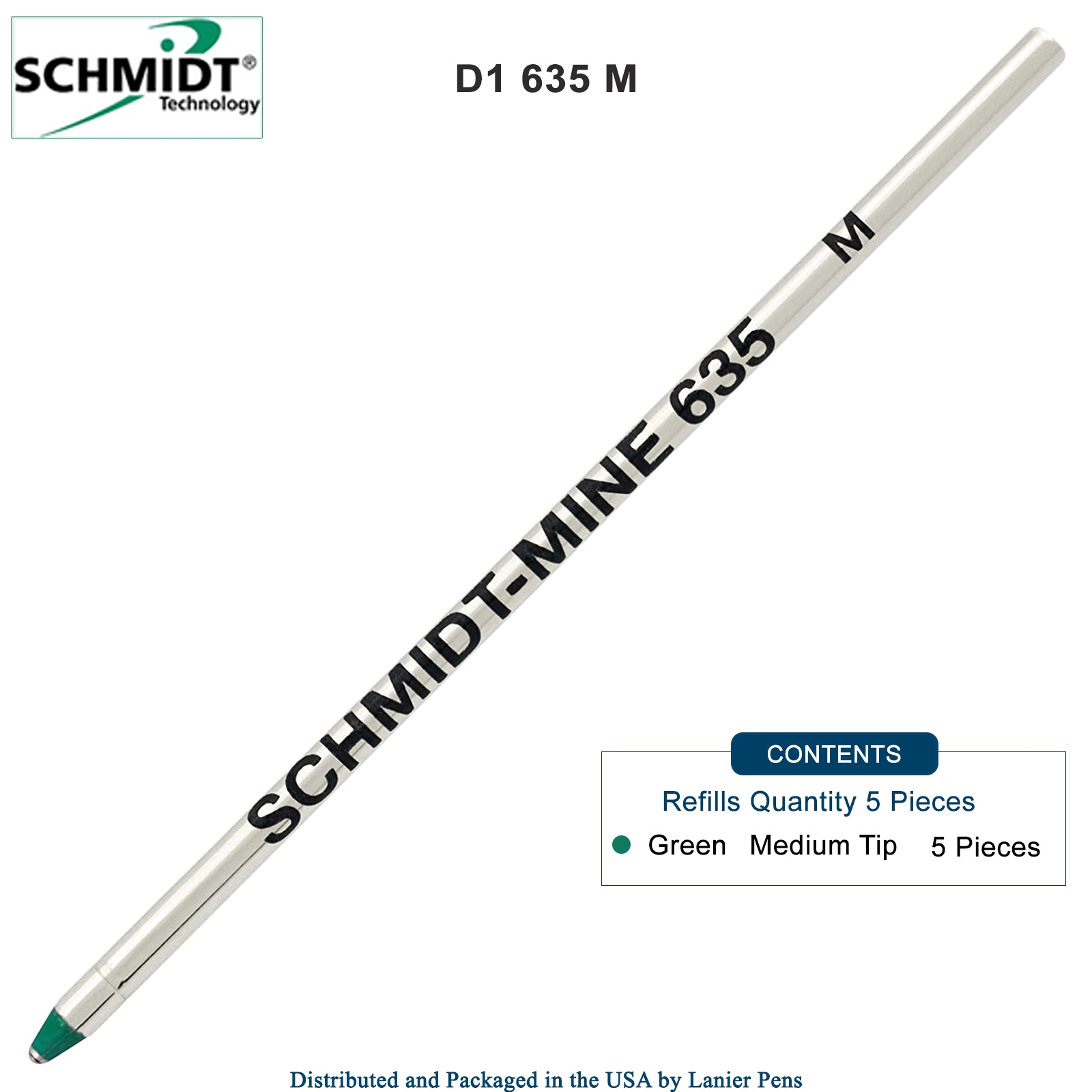 One 5 Pack - Schmidt 635 - Green
