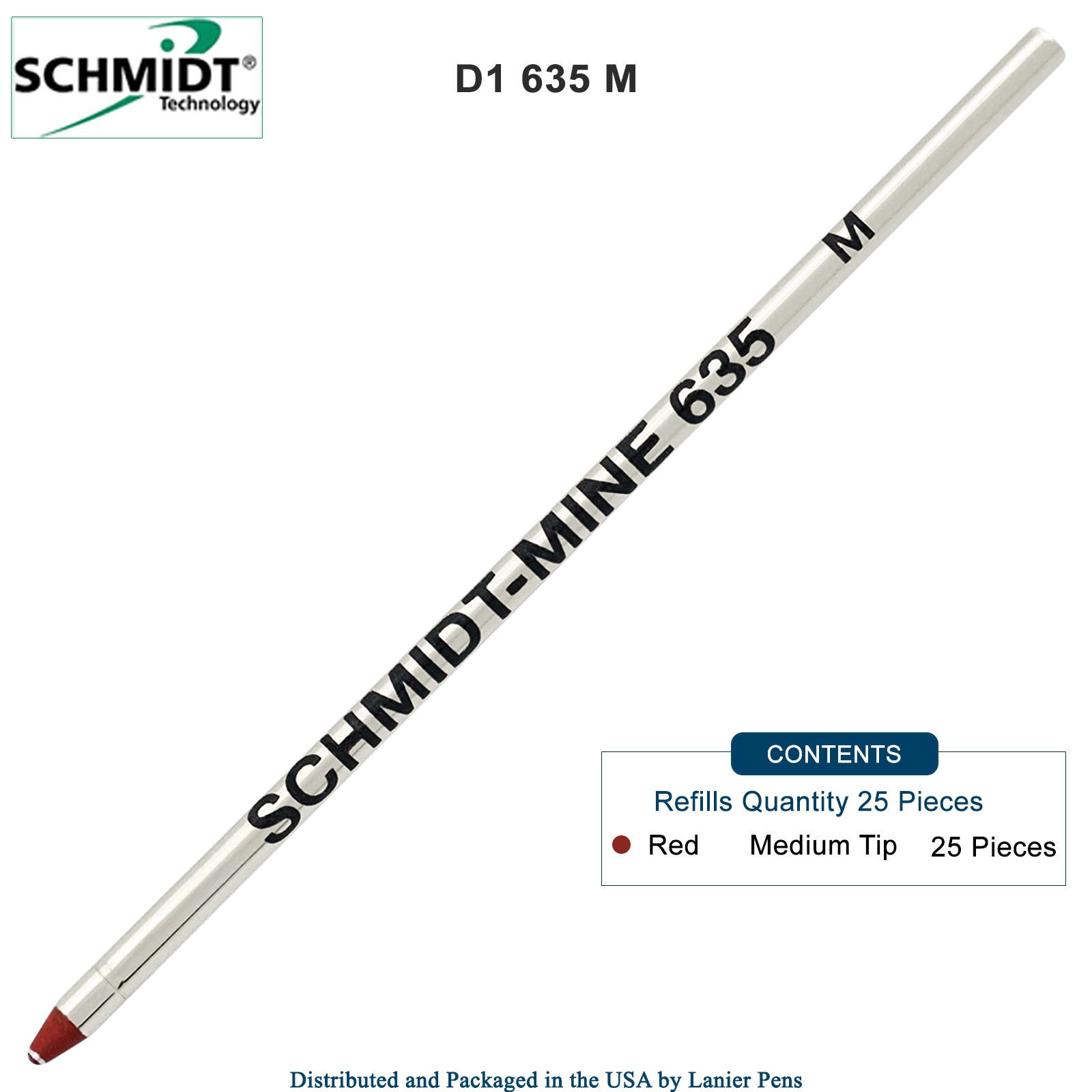 Five 5 Pack - Schmidt 635 - Red