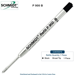 Schmidt P900 Black Broad Nib Parker Style Ballpoint Refill