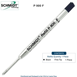 Schmidt P900 Black Fine Nib Parker Style Ballpoint Refill