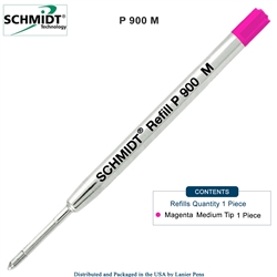 Schmidt P900 Magenta Medium Nib Parker Style Ballpoint Refill