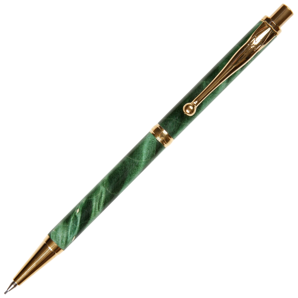Slimline Pencil - Green Box Elder