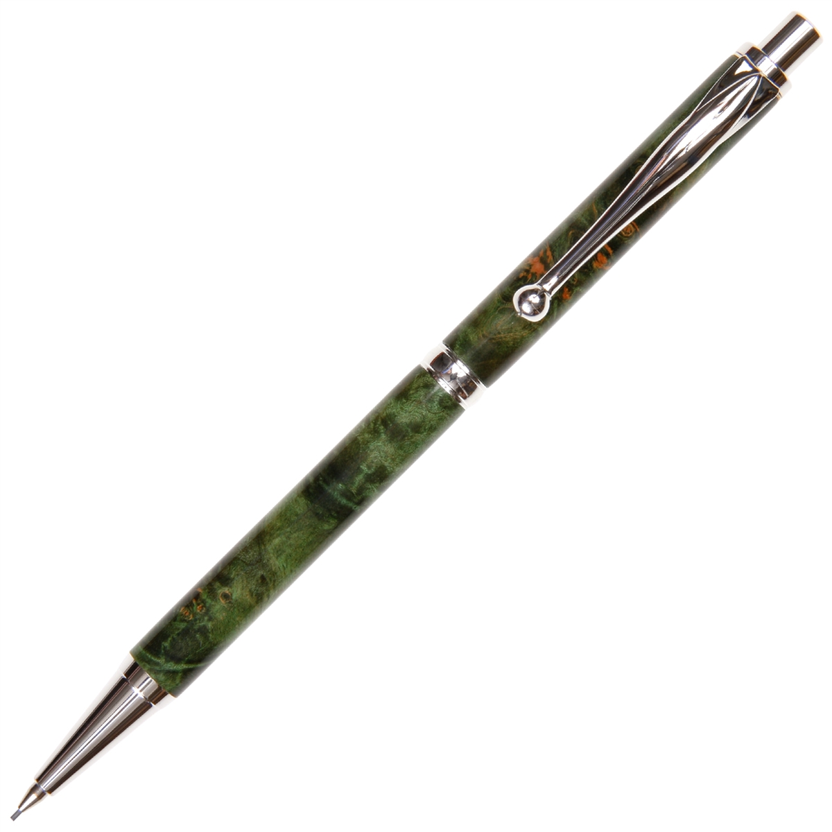 Slimline Pencil - Green Maple Burl