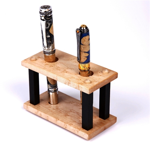 Maple Upright Pen Stand - 2 Pen