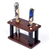 Rosewood Upright Pen Stand - 2 Pen