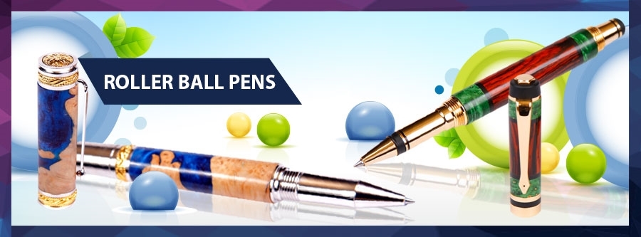  Lanier Pens Classic Rollerball Pen - 24kt Gold - Lignum Vitae  : Fine Wood Pens : Office Products